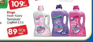 Bingo Fresh Yüzey Temizleyici Çeşitleri 2,5 L