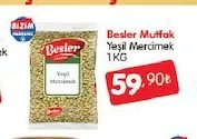 Besler Mutfak Yeşil Mercimek 1 Kg