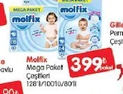 Molfix Mega Paket Çeşitleri 128'Li/100'Lü/80'Li