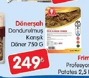 Dönerşah Dondurulmuş Karışık Döner 750 G