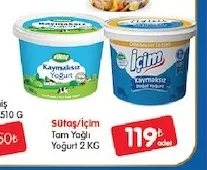 Sütaş/İçim Tam Yağlı Yoğurt 2 Kg