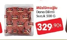 Müslümoğlu Dana Dilimli Sucuk 500 G