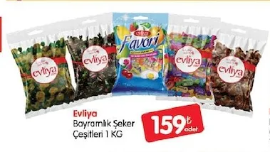 Evliya Bayramlık Şeker Çeşitleri 1 Kg