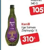 Komili Ege Sızması Zeytinyağı 1 L