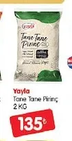 Yayla Tane Tane Pirinç 2 Kg