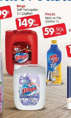 Bingo Soft Yumuşatıcı 5 L Çeşitleri