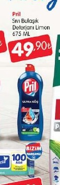 Pril Sıvı Bulaşık Deterjanı Limon 675 Ml
