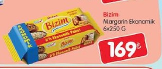 Bizim Margarin Ekonomik 6X250 G