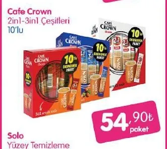 Cafe Crown 2In1-3In1 Çeşitleri 10'Lu