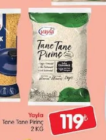 Yayla Tane Tane Pirinç 2 Kg