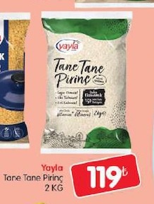 Yayla Tane Tane Pirinç 2 Kg
