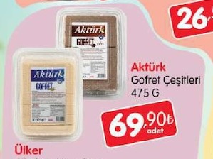 Aktürk Gofret Çeşitleri 475 G