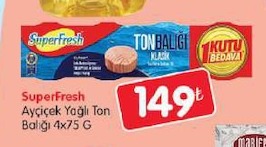 Superfresh Ayçiçek Yağlı Ton Balığı 4X75 G