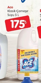 Ace Klasik Çamaşır Suyu 5 L
