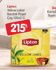 Lipton Yellow Label Bardak Poşet Çay 100X2 G
