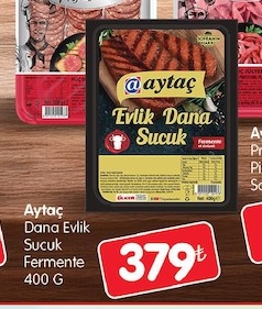Aytaç Dana Evlik Sucuk Fermente 400 G