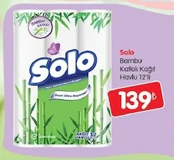 Solo Bambu Katkılı Kağıt Havlu 12'Li