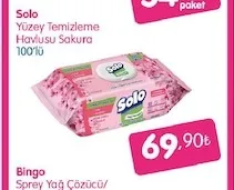 Solo Yüzey Temizleme Havlusu Sakura 100'Lü