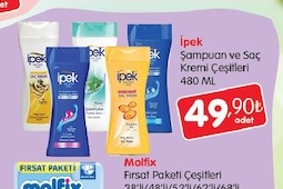 İpek Şampuan Ve Saç Kremi Çeşitleri 480 Ml
