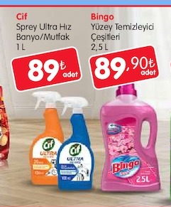Cif Sprey Ultra Hız Banyo/Mutfak 1 L