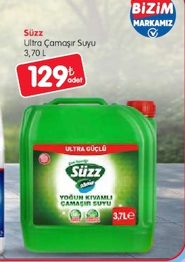 Süzz Ultra Çamaşır Suyu 3,70 L