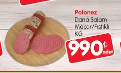 Polenez Dana Salam Macar/Fıstıklı Kg