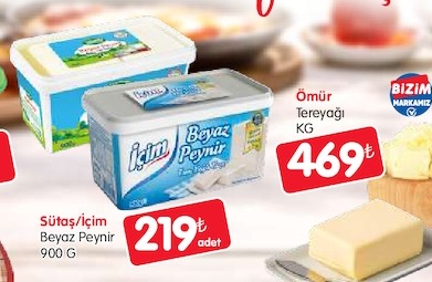 Sütaş/İçim Beyaz Peynir 900 G
