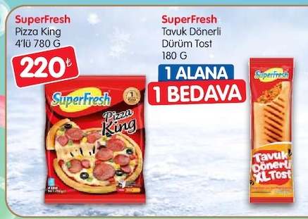 Superfresh Pizza King 4'Lü 780 G