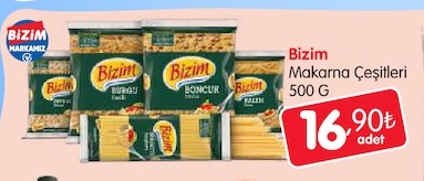 Bizim Makarna Çeşitleri 500 G