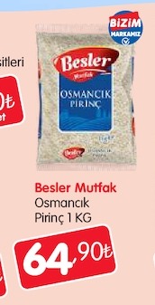 Besler Mutfak Osmancık Pirinç 1 Kg