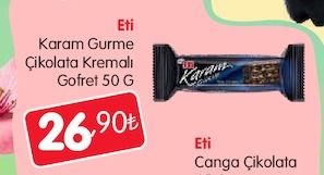 Eti Karam Gurme Çikolata Kremalı Gofret 50 G