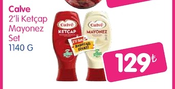 Calve 2'Li Ketçap Mayonez Set 1140 G