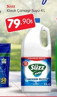 Süzz Klasik Çamaşır Suyu 4 L