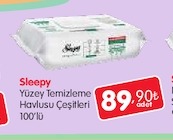 Sleepy Yüzey Temizleme Havlusu Çeşitleri 100'Lü