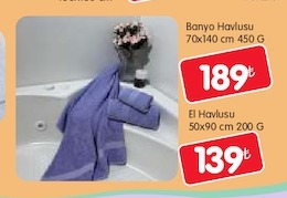 Banyo Havlusu 70X140 Cm 450 G
