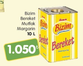 Bizim Bereket Mutfak Margarin 10 L