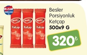 Besler Porsiyonluk Ketçap 500X9 G