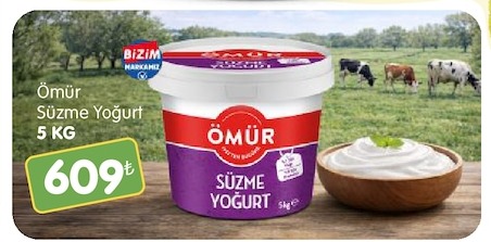 Ömür Süzme Yoğurt 5 Kg