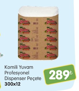 Komili Yuvam Profesyonel Dispenser Peçete 300X12