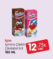 İçim İçimino Çilekli/Çikolatalı Süt 180 Ml