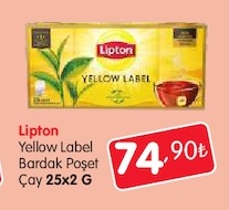 Lipton Yellow Label Bardak Poşet Çay 25X2 G
