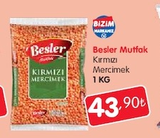 Besler Mutfak Kırmızı Mercimek 1 Kg