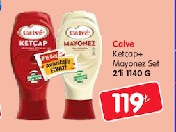 Calve Ketçap+ Mayonez Set 2'Li 1140 G