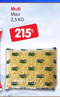 Muti Mısır 2,5 Kg