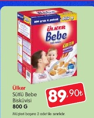 Ülker Sütlü Bebe Bisküvisi 800 G