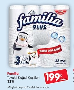 Familia Tuvalet Kağıdı Çeşitleri 32'Li