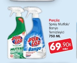 Porçöz Sprey Mutfak/ Banyo Temizleyici 750 Ml
