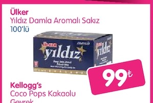 Ülker Yıldız Damla Aromalı Sakız 100'Lü