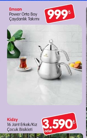Emsan Power Orta Boy Çaydanlık Takımı