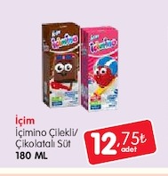 İçim İçimino Çilekli/ Çikolatalı Süt 180 Ml